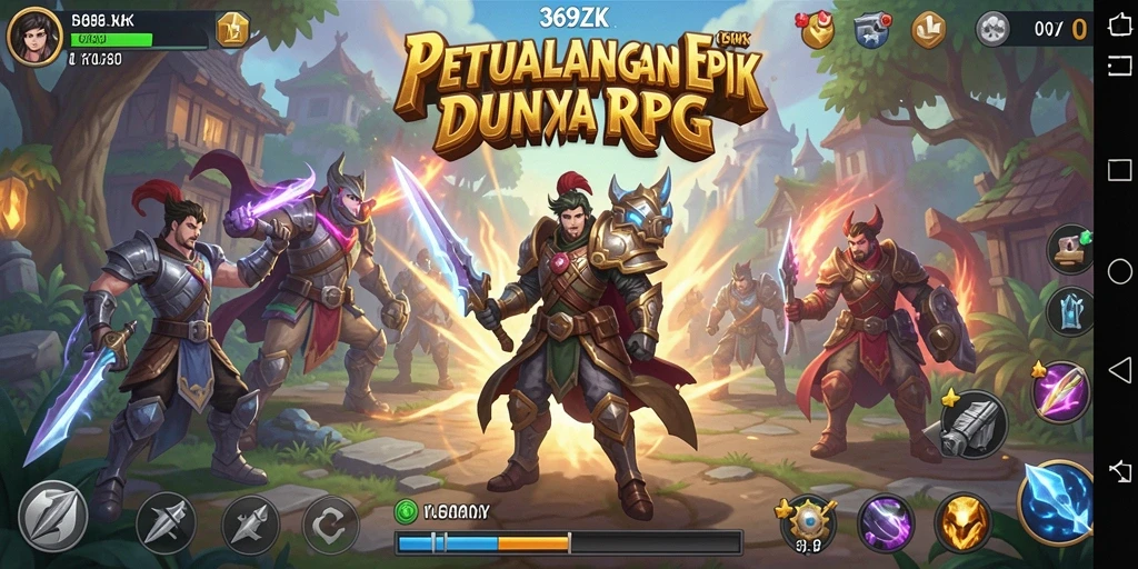 Gameplay RPG yang mengasyikkan dengan petualangan seru.