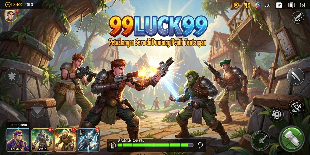 Screenshot gameplay seru dari 99LUCK99 di dunia petualangan.