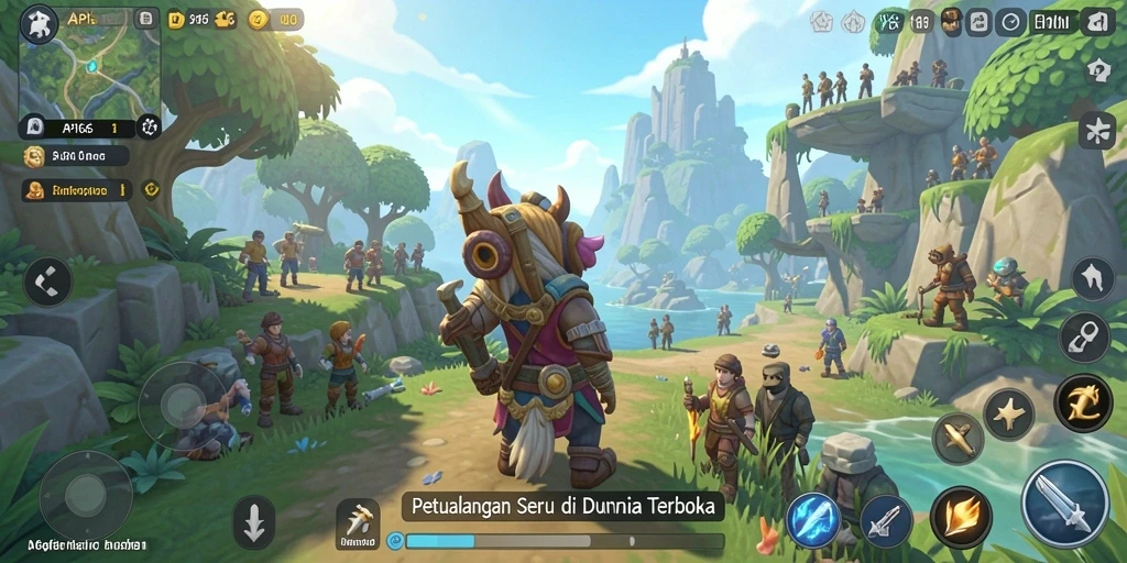 Tampilan gameplay seru di dunia terbuka API66 dengan grafis memukau.