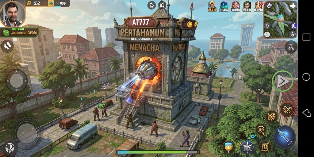 Gameplay AT777 yang menegangkan dalam aksi Tower Defense.