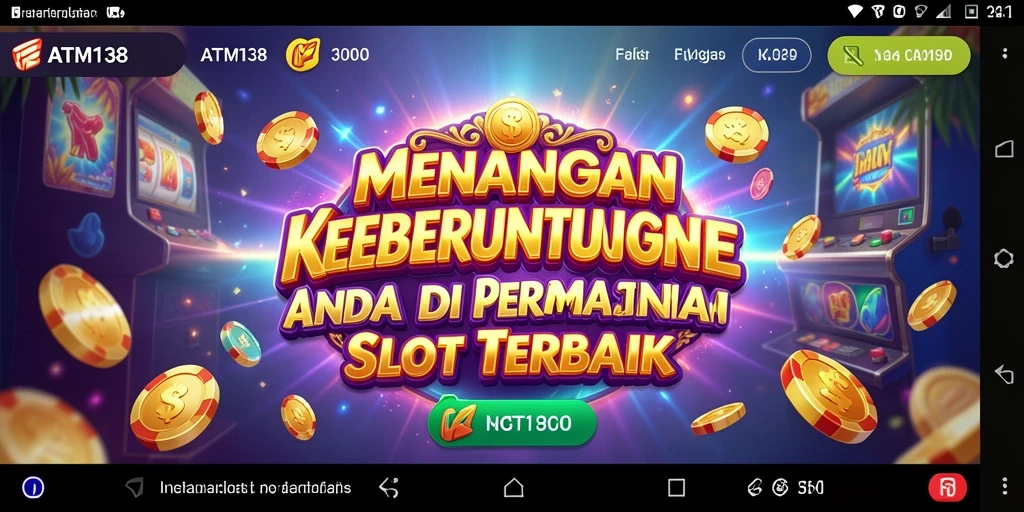 Screenshot gameplay ATM138 menampilkan keseruan permainan slot yang mengasyikkan.