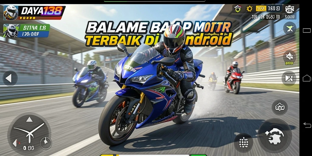 Screenshot gameplay DAYA138 dengan aksi balap motor mendebarkan.
