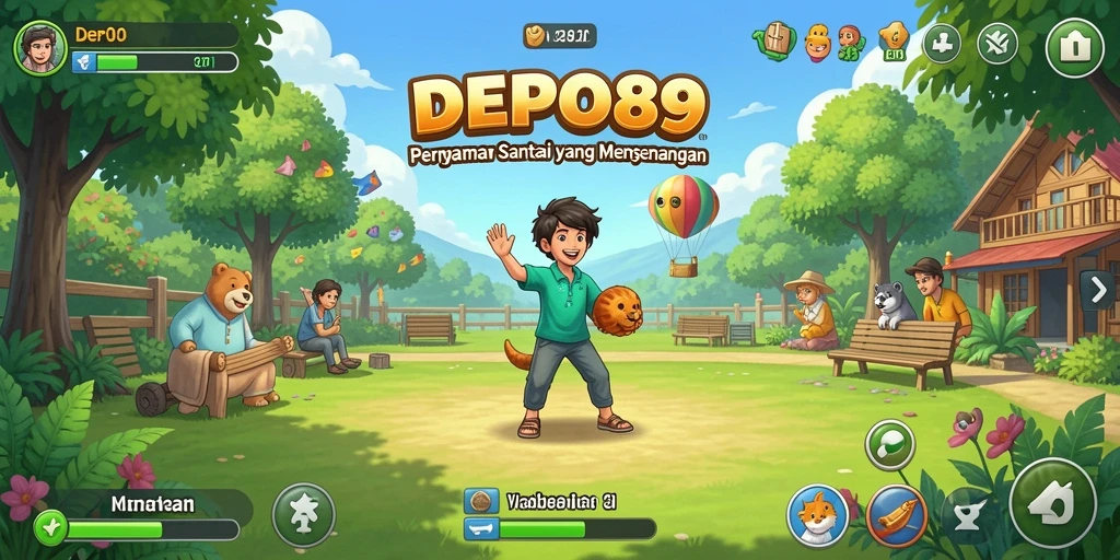 Tampilan gameplay DEPO89 yang menarik dan penuh warna.