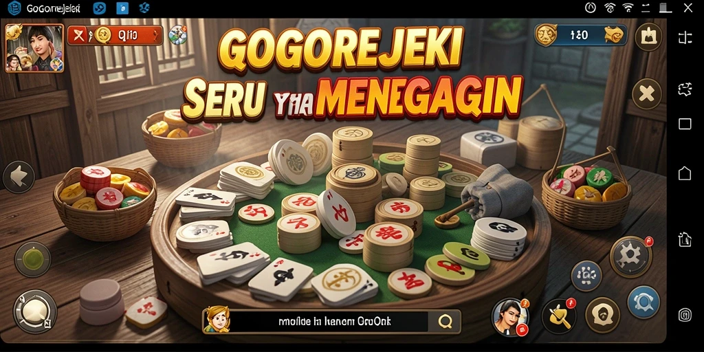 Screenshot utama GOGOREJEKI menampilkan keramaian permainan QiuQiu.