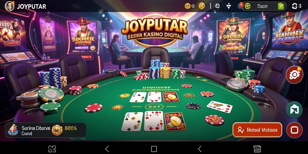 Tampilan gameplay seru dalam JOYPUTAR dengan efek visual menarik.