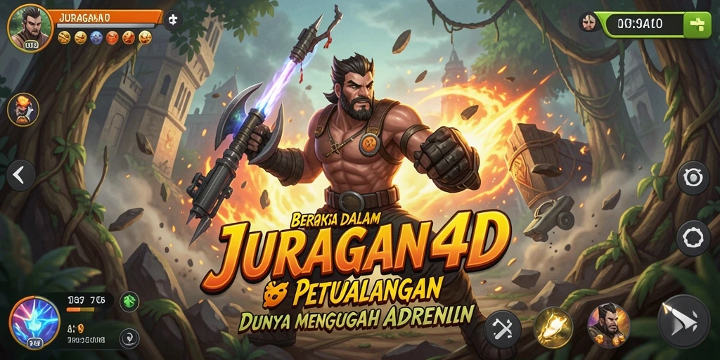 Screenshot menampilkan aksi seru dalam permainan JURAGAN4D.