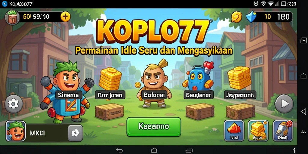Tampilan gameplay KOPLO77 yang menarik dalam mode Idle.