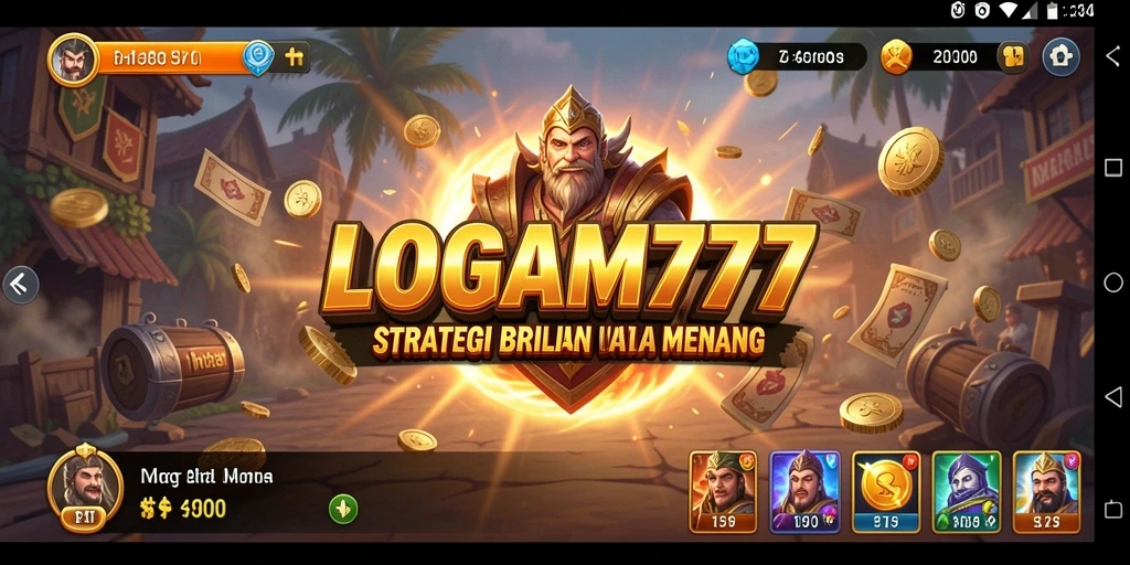 Tampilan gameplay menegangkan dari LOGAM777 di arena strategi.