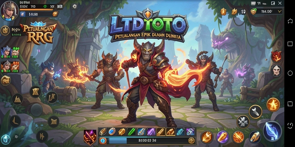Tangkapan layar gameplay menunjukkan pertarungan seru dalam LTDTOTO.