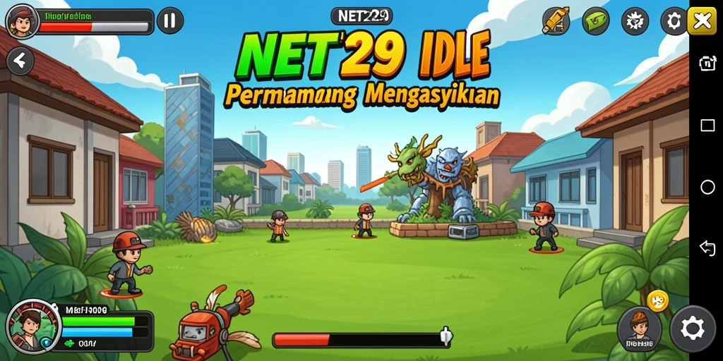 Tampilan gameplay NET29 yang menarik dan penuh warna.