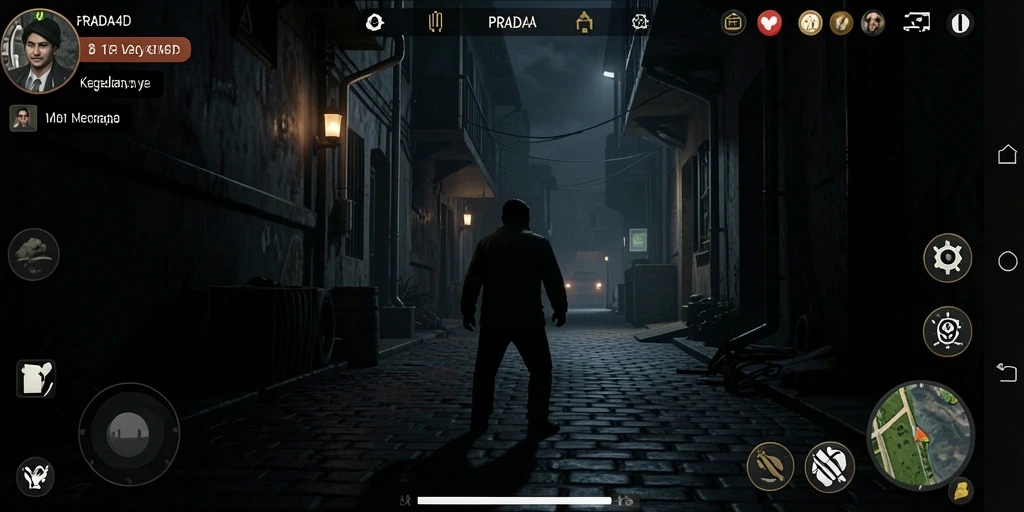 Tampilan gameplay yang intens dan menegangkan dari PRADA4D.