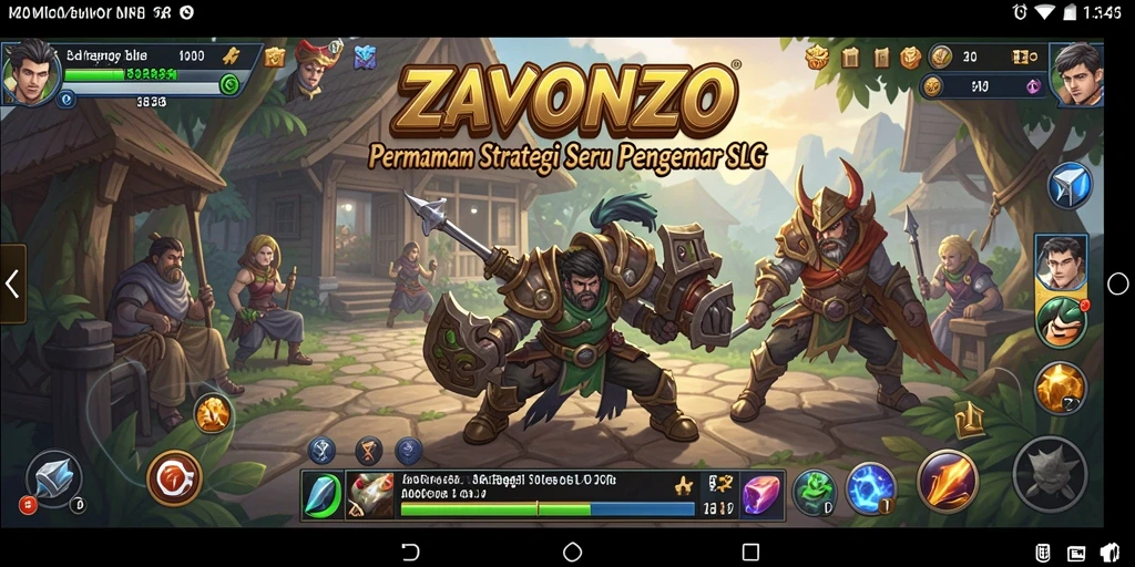 Tampilan gameplay ZAVONZO yang seru dan strategis.