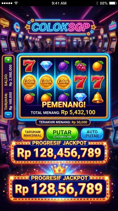 Tampilan antarmuka coloksgp yang ramah pengguna.